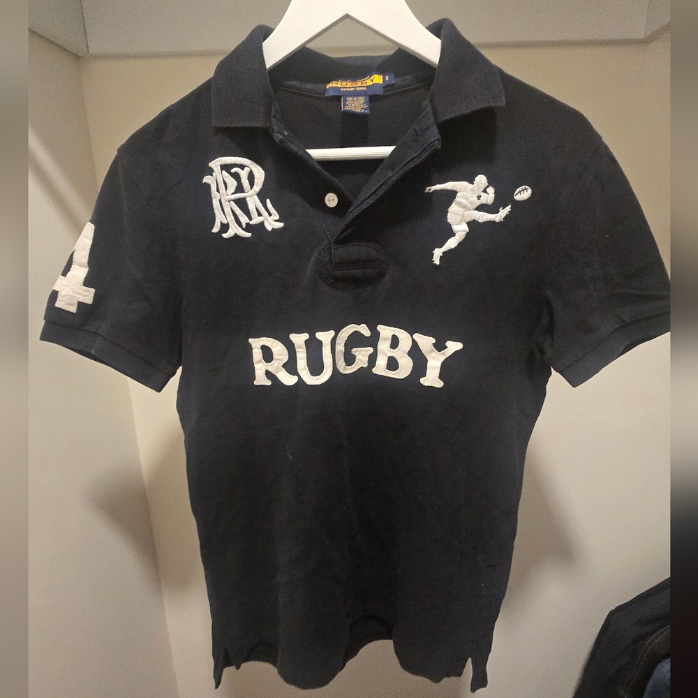 VINTAGE RALPH LAUREN RUBGY POLO SHIRT